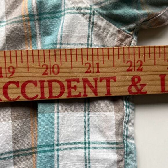 prAna Organic Cotton/Poly Camp Shirt Mens M - Picture 7 of 9